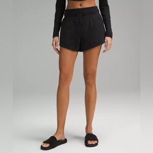 Lululemon Black Inner Glow High Rise Short 3”